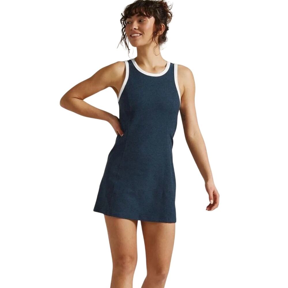 Beyond Yoga Outlines Dress Navy Large